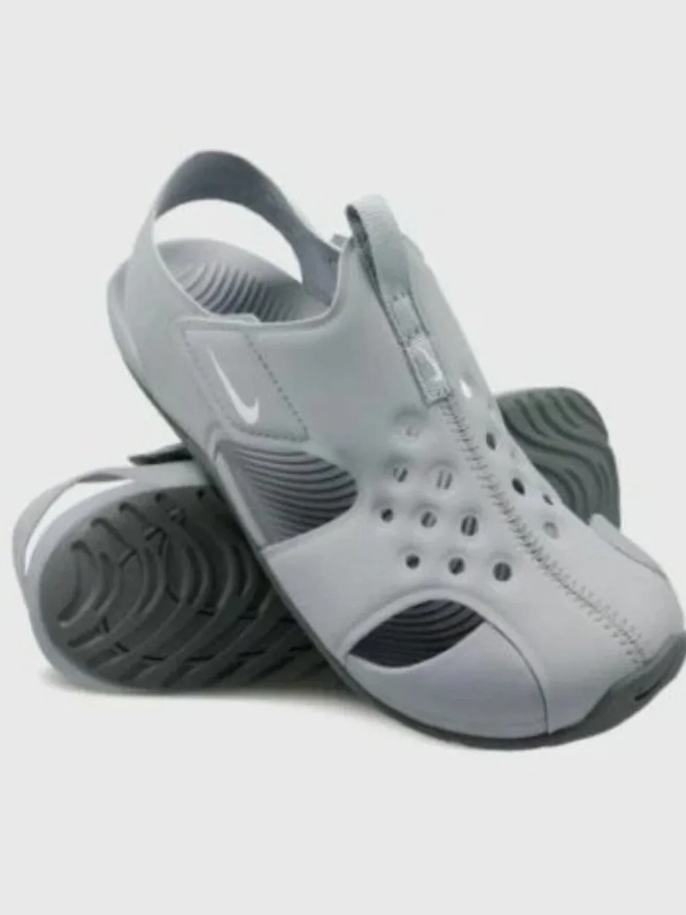 NIKE SUNRAY Grey Toddler Water Shoe Sandal 13cm - 5.5 UK (PRELOVED)